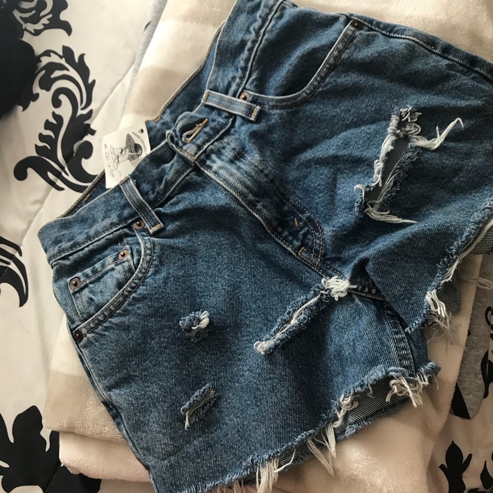 Denim handmade “short” shorts